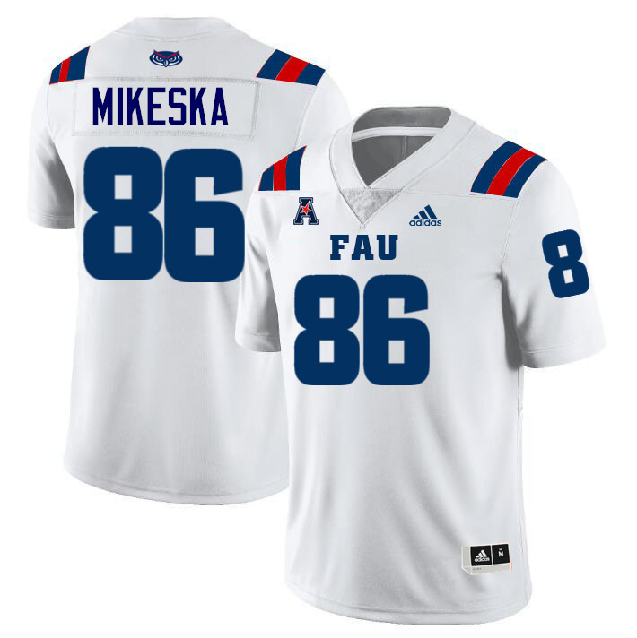 Reid Mikeska FAU Jersey,Florida Atlantic Owls Football Jersey,Uniforms,Gears-White